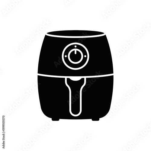 Silhouette of a kitchen appliance for cooking food