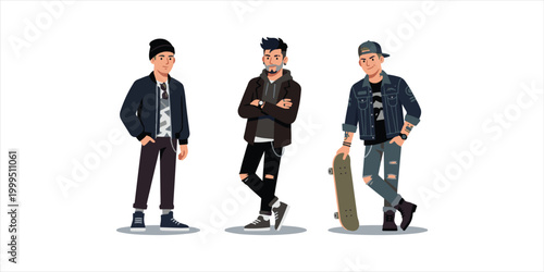 bad boy illustration with style urban