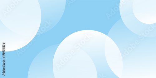 Fotografija Latar belakang spanduk minimalis abstrak, pastel berwarna, biru dan putih gradasi