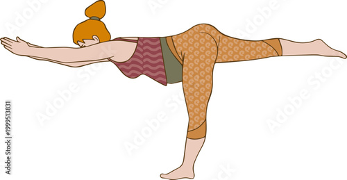 pregnant woman in warrior yoga pose