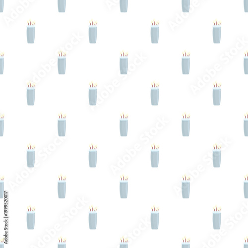 Incense sticks burning generating aroma and relaxation in a seamless pattern