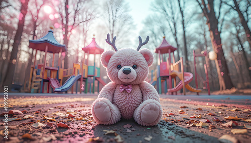 Teddy bear in the park