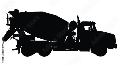 concrete mixer truck silhouette high quality professional detailed modern elegant stylish