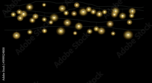 Scattered string lights create a whimsical pattern against a dark backdrop for festive decor.