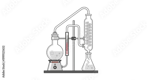 Laboratory equipment for chemical experiments and distillation processes