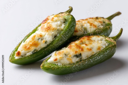 Mexican style cheese stuffed jalapeño snack