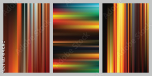 Abstract Orange and Gold Motion Blur Background With Dynamic Speed Lines