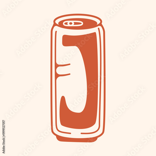 Obraz na płótnie Tall can of a refreshing drink