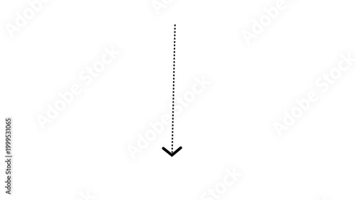 Dotted line arrow pointing down three frame progression