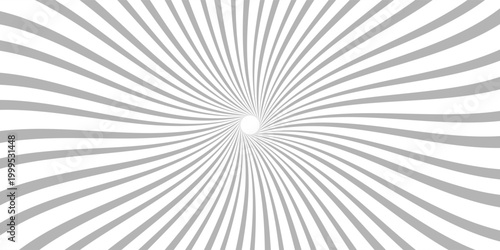 Ray sun light. Sunburst background. Radial circle line. Pattern starburst. Comic beam lines. Sun effect rays. Abstract firework. Concentration stripe. Cartoons lightning style. Vector illustration