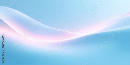 A smooth vector illustration features a bright blue wave design with flowing curves and a soft gradient motion pattern to create an energetic abstract backdrop texture