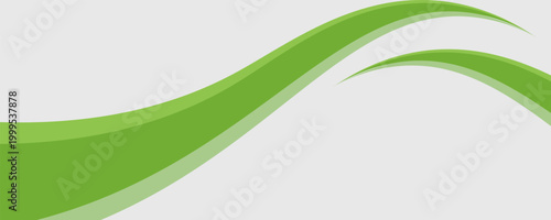 Foto Vector green line background curve element with white space for text and message