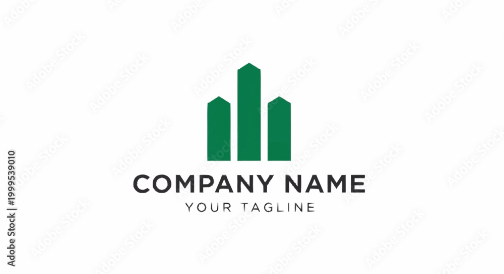Fototapeta premium Green Corporate Business Logo Template Design.
