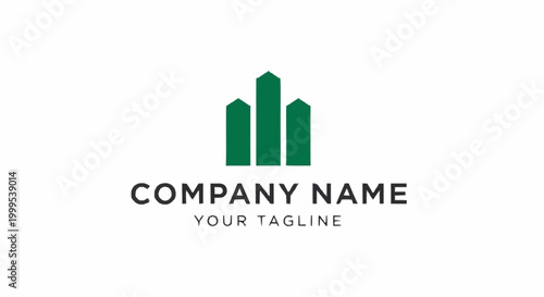 Green Building Company Logo Design.