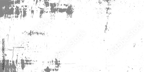 Light Gray Grunge Wall Texture with Distressed Stains, Paint Drips, Rough Patches, and Subtle Tiled Pattern on Abstract White Background for Vintage Design Use.