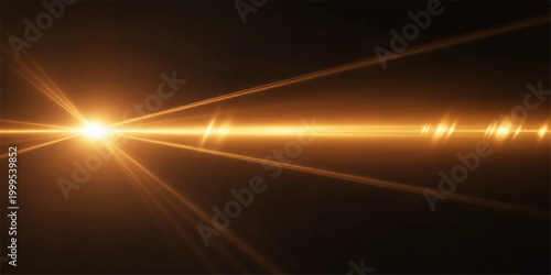 Abstract city landscape of fast car light trails and motion blur on a dark night highway asphalt