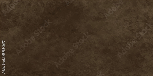 Vintage aged parchment with a dark brown leather border creates a grunge textured backdrop of ancient damaged material and antique blank paper design