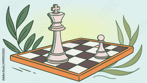 Strategic competition concept with chess pieces. Symbolizing smart moves, planning, decision making, and professional growth in a competitive market.