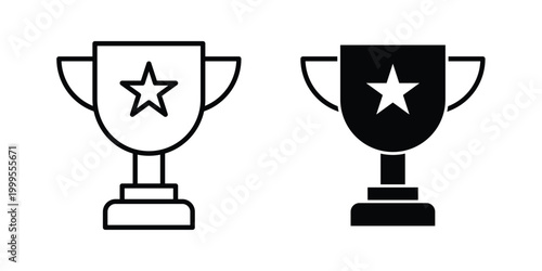 Award cup icon concepts for website projects