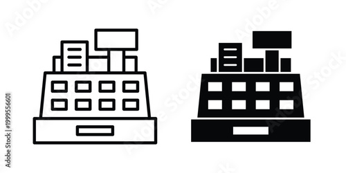 Cash register icon concepts for website projects