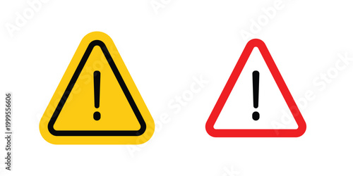 Caution Attention icon concepts for website projects