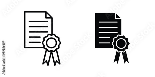 certificate diploma icon concepts for website projects