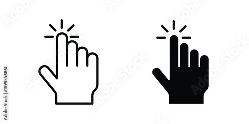 Click Hand icon concepts for website projects