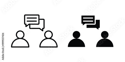 Conversation icon concepts for website projects