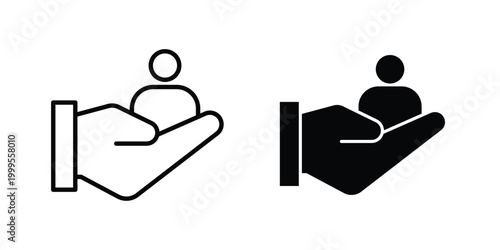 Customer retention icon concepts for website projects