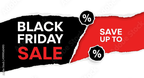 Black Friday Sale Announcement - Save Up To Percentage Discount