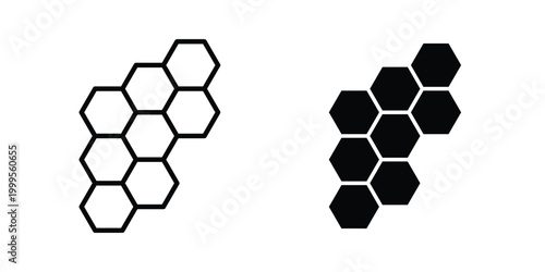 Honeycomb icon concepts for website projects