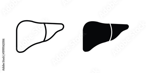 Liver icon concepts for website projects