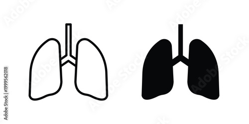 Lung icon concepts for website projects