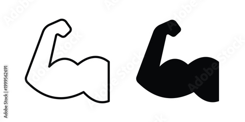 Muscle icon concepts for website projects