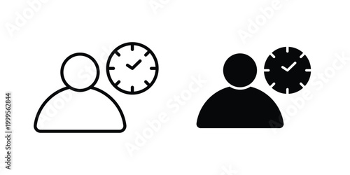 Office hours icon concepts for website projects