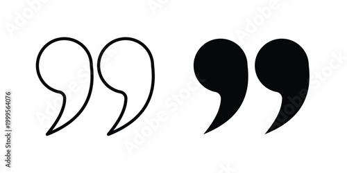 Quote Mark icon concepts for website projects