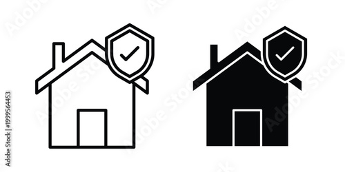 Safe home icon concepts for website projects