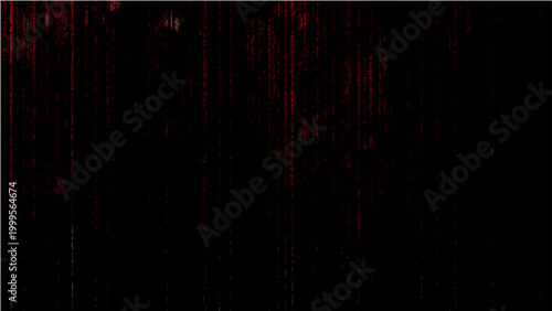 Vector Abstract digital artwork, composed of intricate patterns and streaks of crimson hues cascading darkness, evoking sense of mystery.