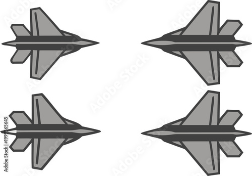 Foto Fighter jets, f-35 style, dogfighting, israeli and american flags