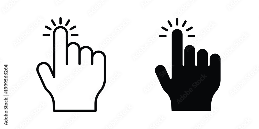 Fototapeta premium Touch icon concepts for website projects