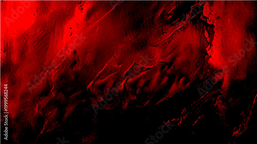 Abstract Vector Red art with dark shadow, crimson and scarlet shades with ebony color creating visual depth with texture and artistic aesthetic.