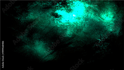 Abstract Vector dark aquamarine cosmos texture for mysterious atmosphere of depth and space.