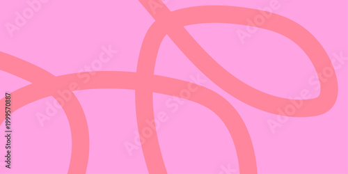 Abstract pink and coral swirls a minimalist digital art composition