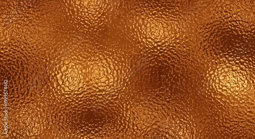 Copper metal texture background with hammered effect pattern