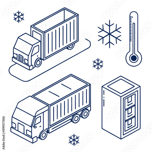 Refrigerated transportation and cold storage logistics truck refrigerator