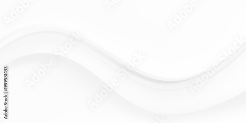 Abstract White Minimal Wave Background with Smooth Curved Lines and Layered Paper Cut Effect, Soft Gradient Flow and Elegant 3D Relief Texture for Clean Modern Design and Luxury Backdrop
