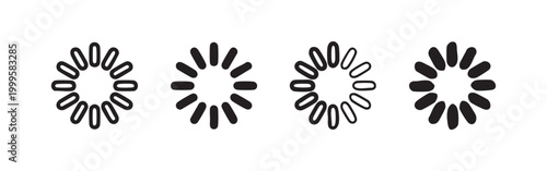 Loading Progress Spinner and Buffering Icon Set
