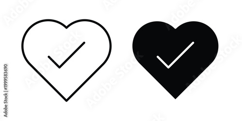 Good health icon outlined. Flat fill icons