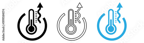 Climate change indicators global warming and rising temperatures visualized