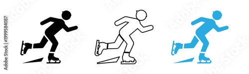 Inline skating silhouette a dynamic illustration of speed and movement